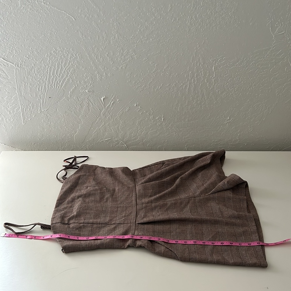 Houndstooth Spaghetti Adjustable Strap Romper W/ … - image 8